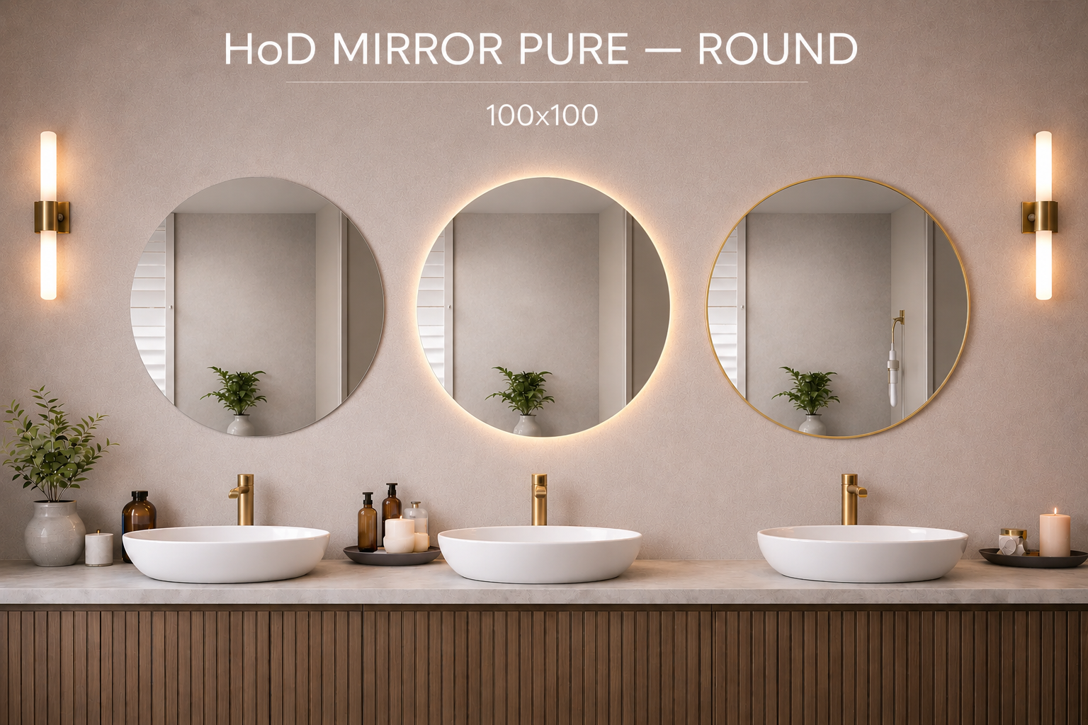 HoD MIRROR PURE ROUND 100x100