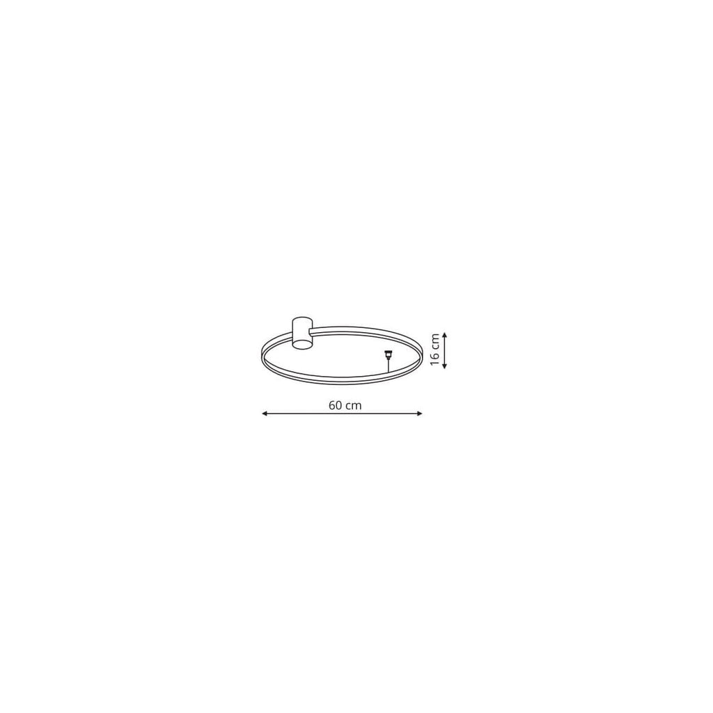 Lampa Sufitowa HoDL0200 Ring Black