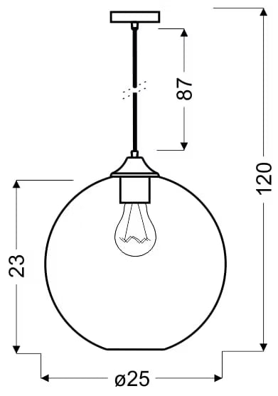 Lampa sufitowa HoD056 Red
