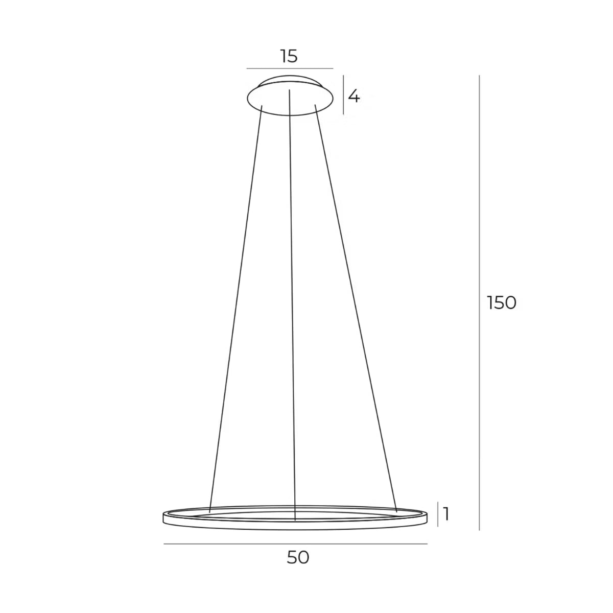 Lampa Sufitowa HoDL0152 Ø50 cm