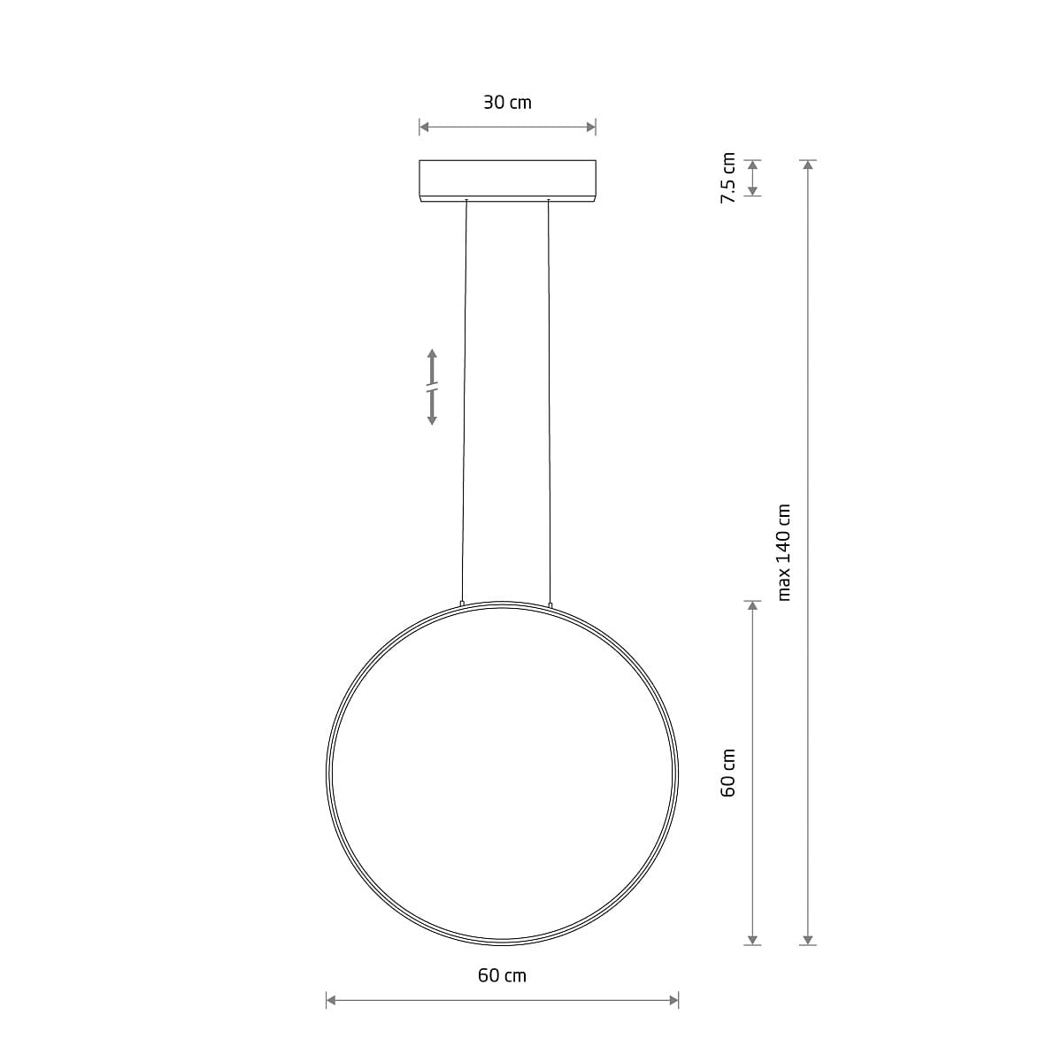 Lampa Sufitowa HoDL0277 Ring LED