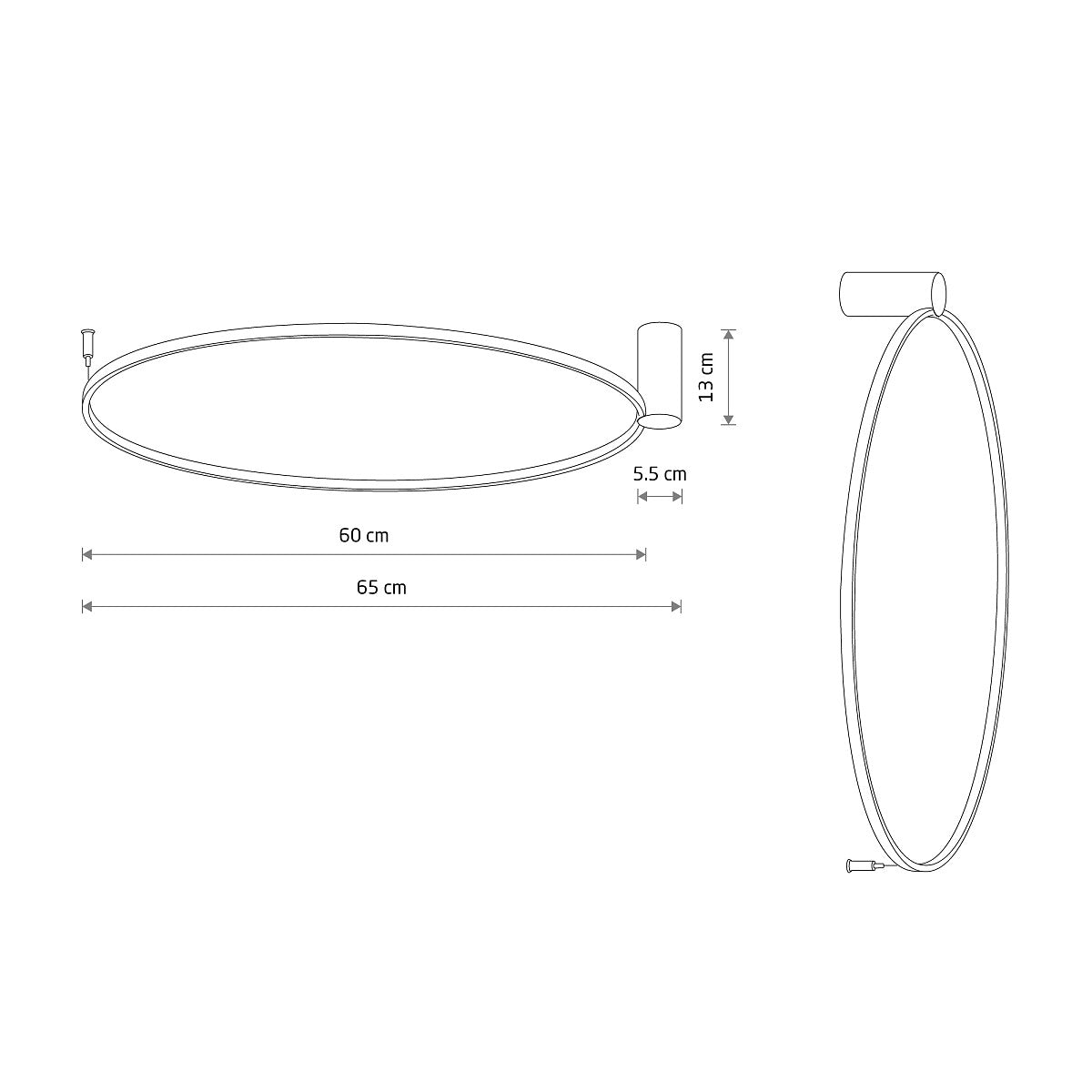 Lampa sufitowa HoDL0346 Circle