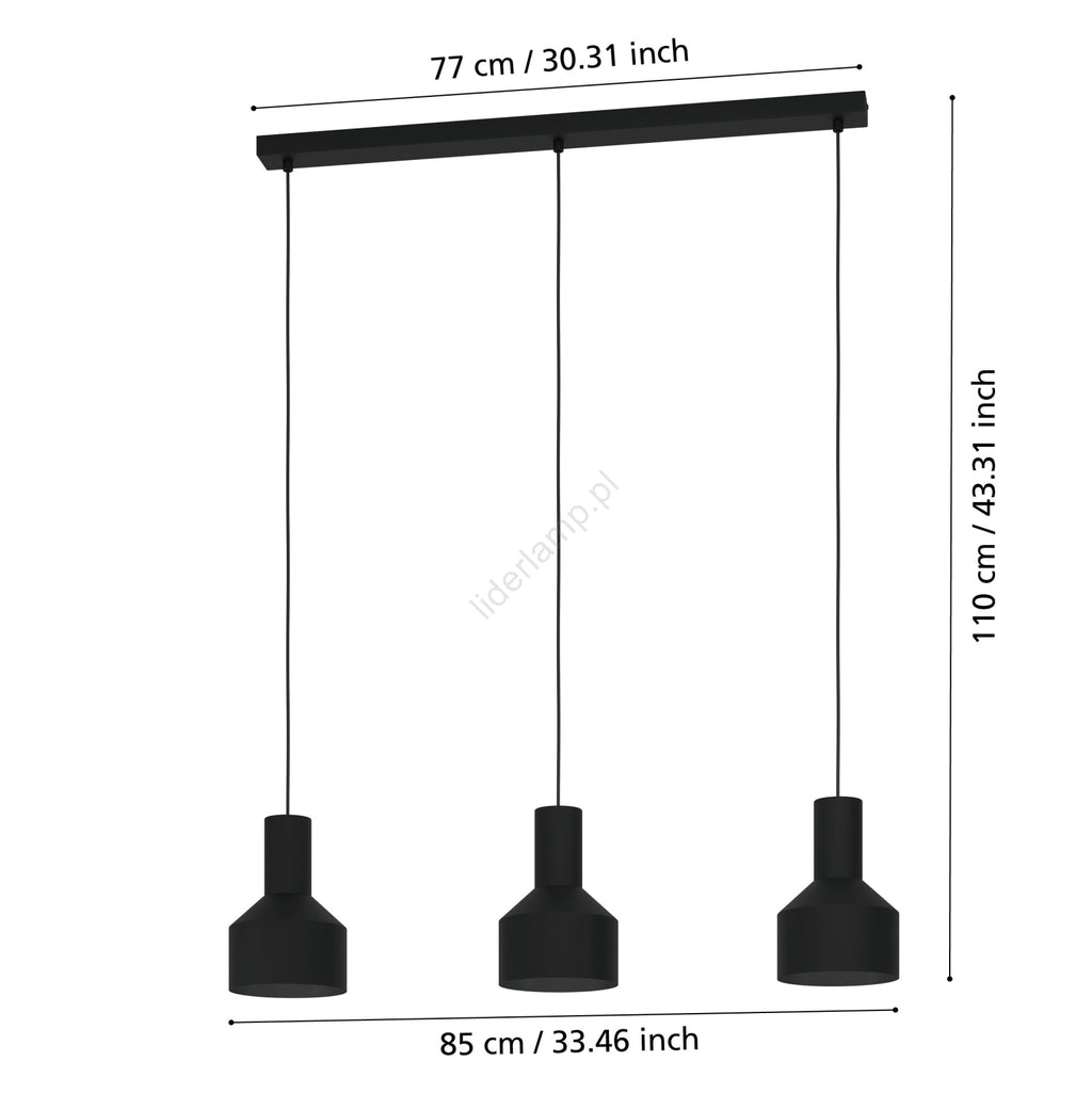 Lampa sufitowa HoDL0309 Black
