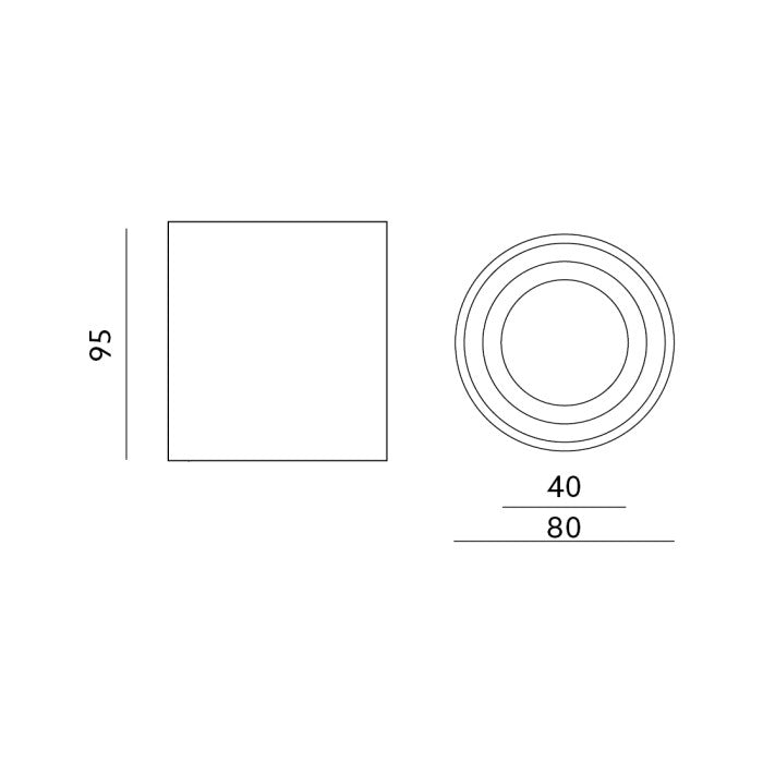 Lampa Sufitowa Spot HoDL007AquaW