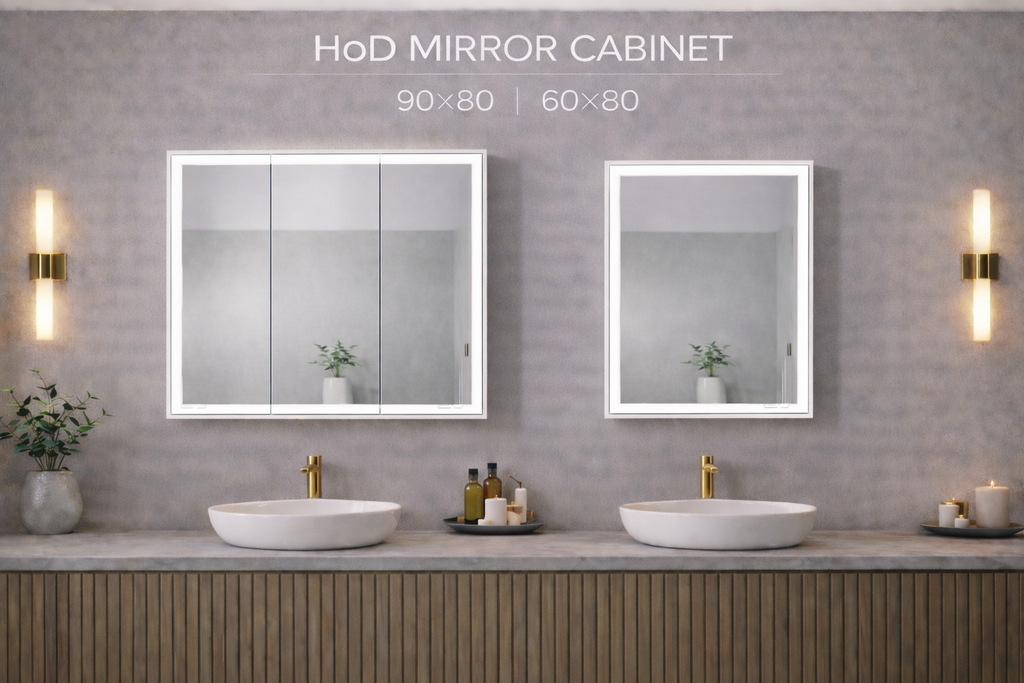 HoD MIRROR CABINET LED 90x80