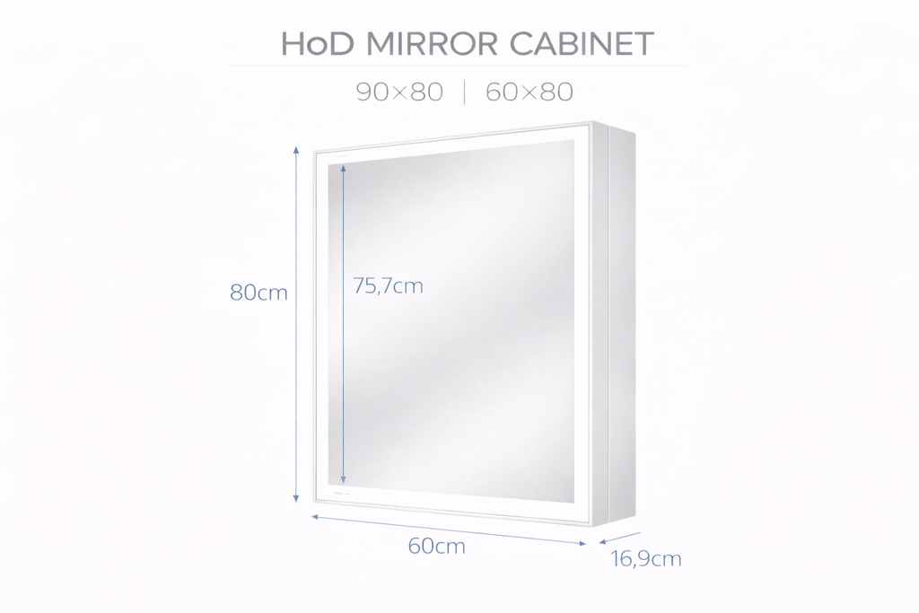 HoD MIRROR CABINET LED  60x80