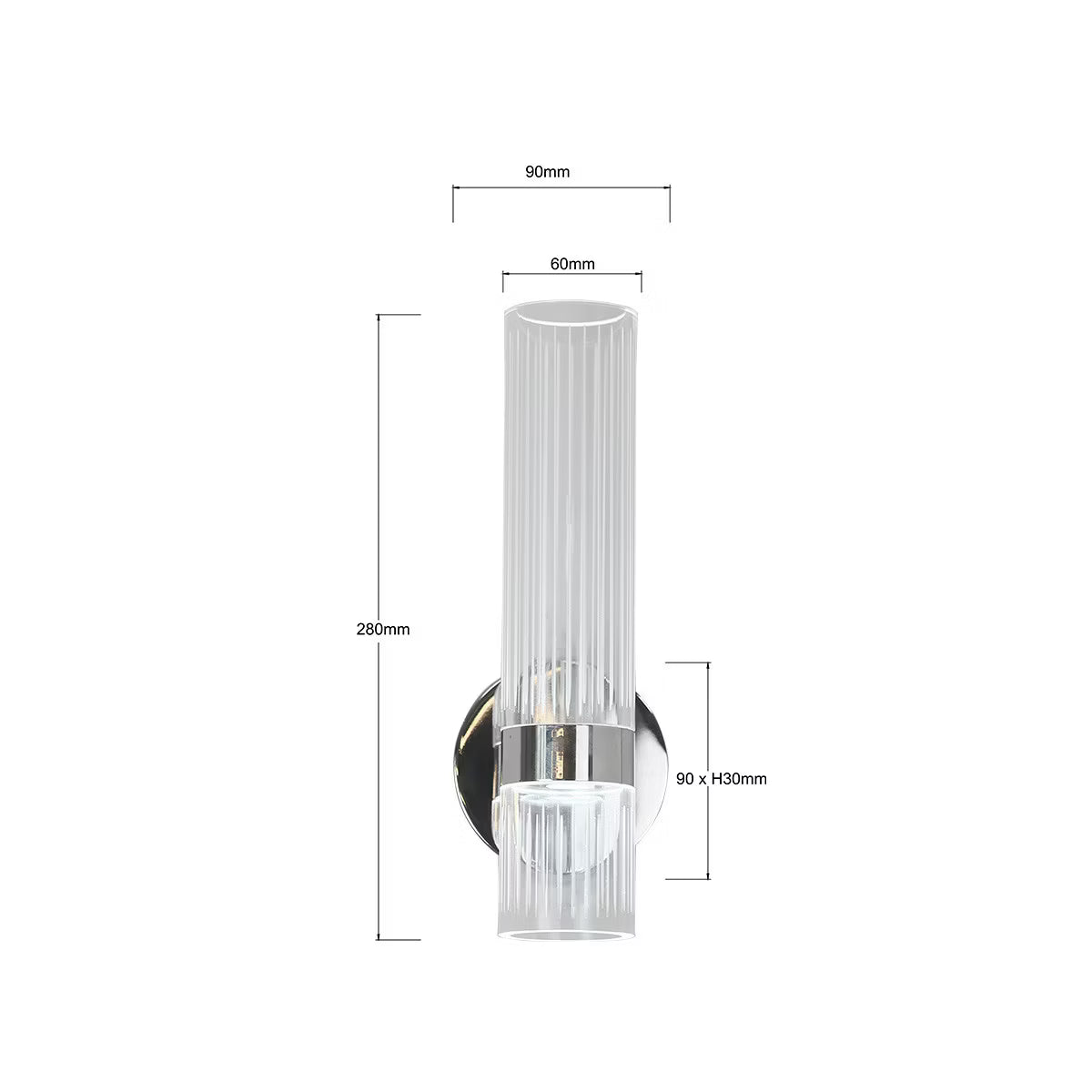 Kinkiet HoDL0162 Silver