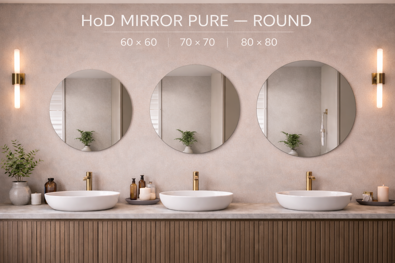 HoD MIRROR PURE ROUND 60×60