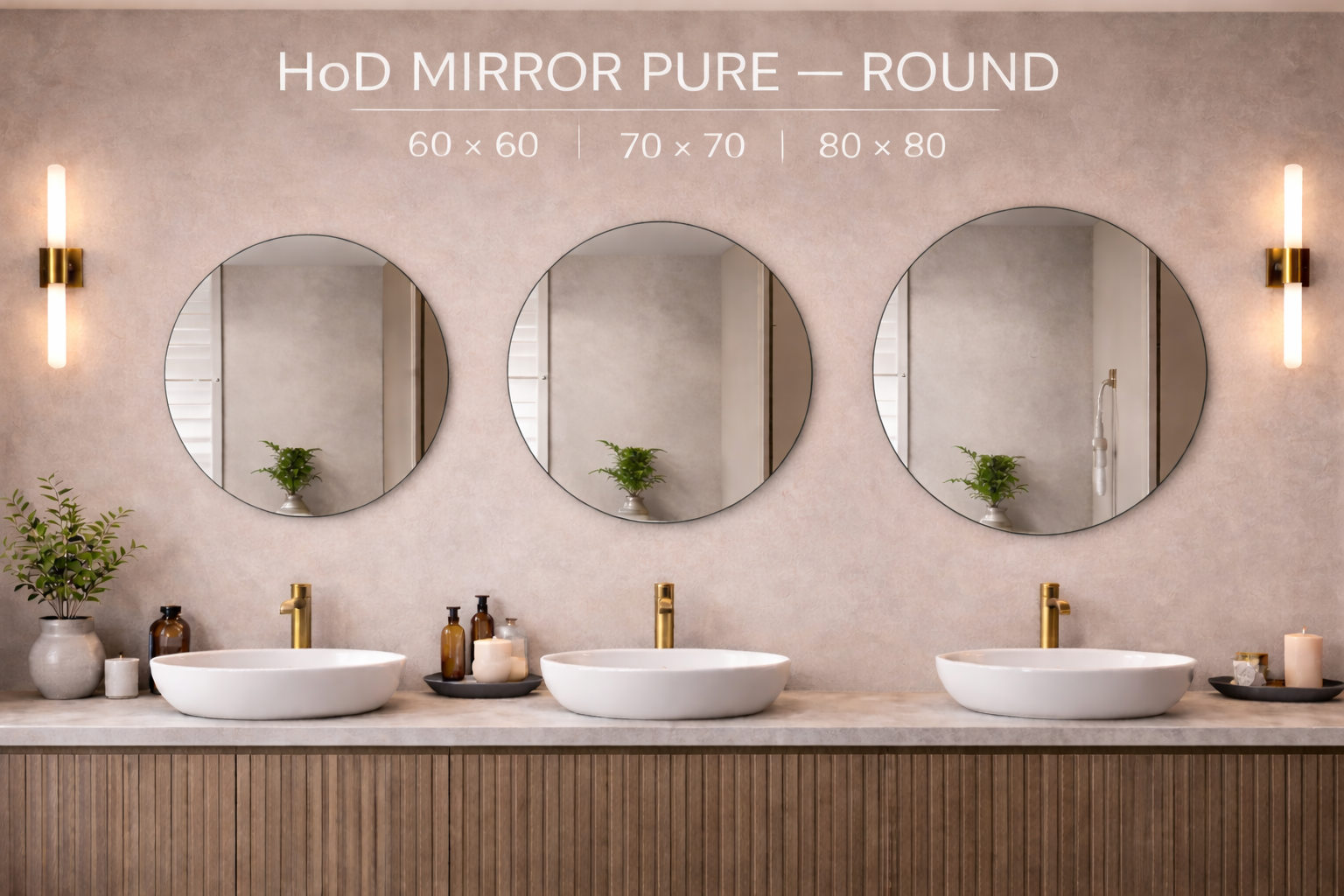 HoD MIRROR PURE ROUND 60×60