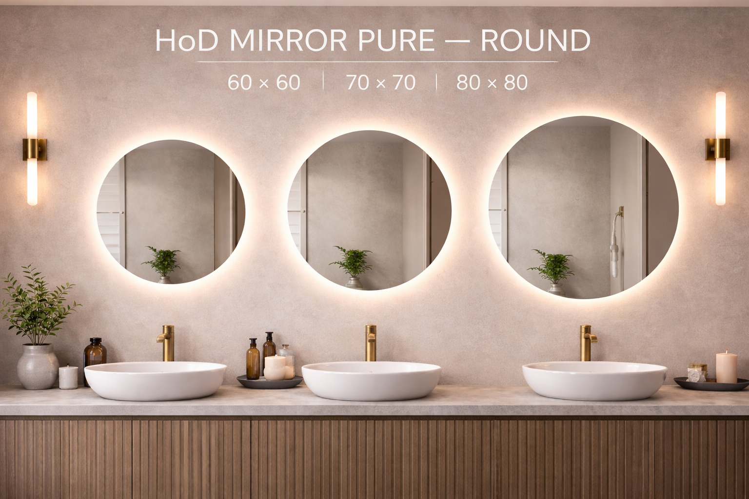 HoD MIRROR PURE ROUND 80x80