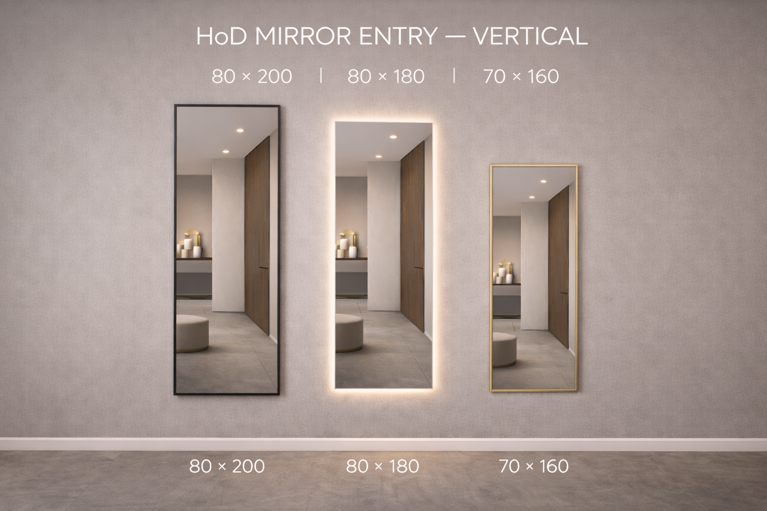 HoD MIRROR ENTRY 70x160