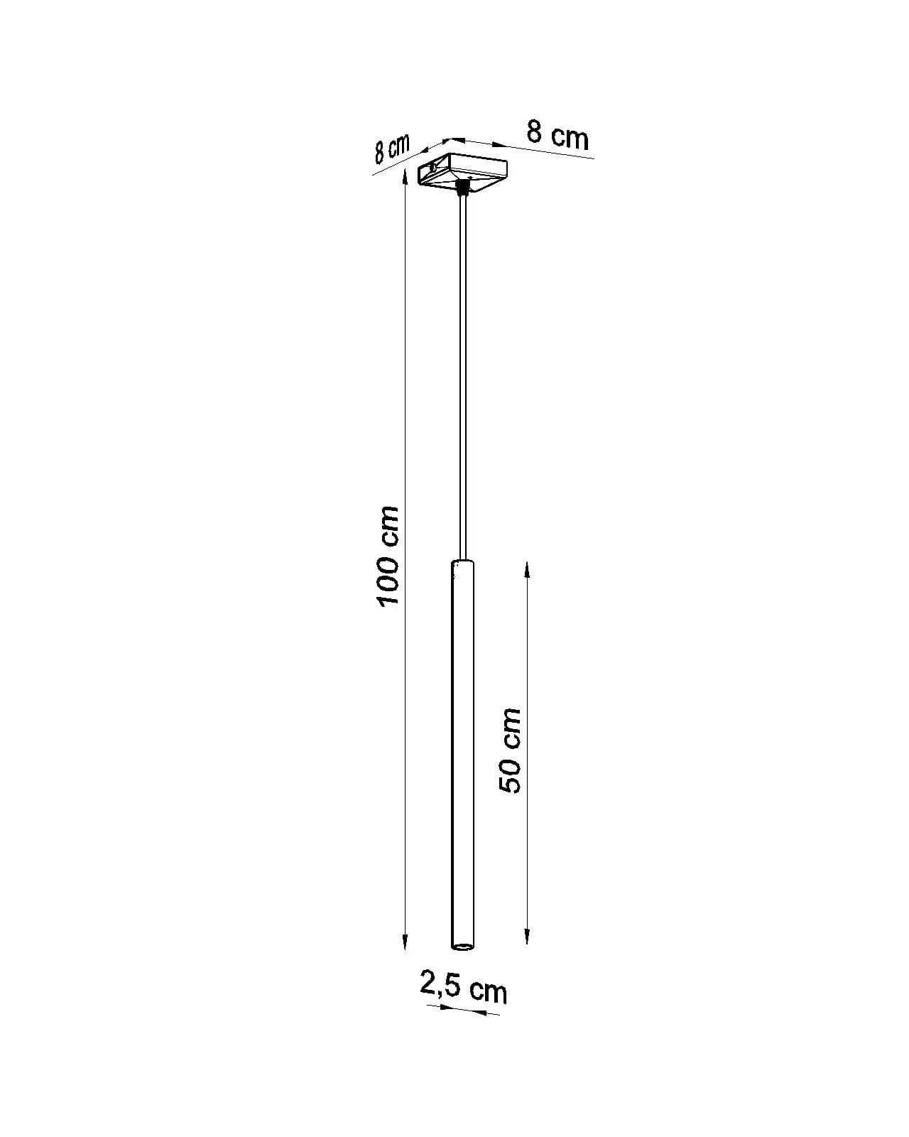 Lampa sufitowa HoD044 Black Slim