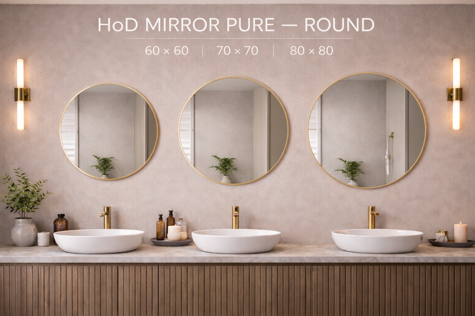 HoD MIRROR PURE ROUND 60×60